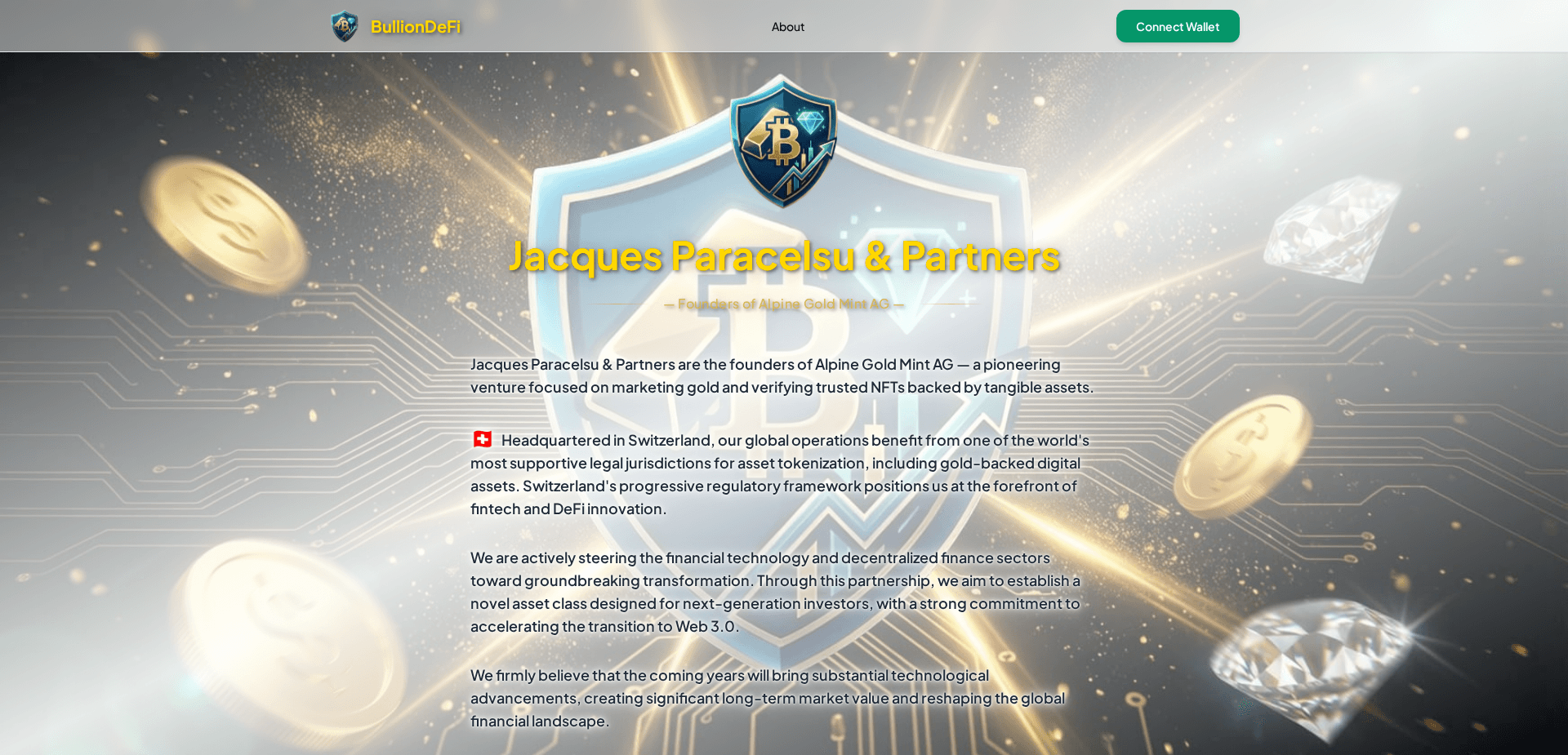 Website screenshot for https://bulliondefi.com/ - 3