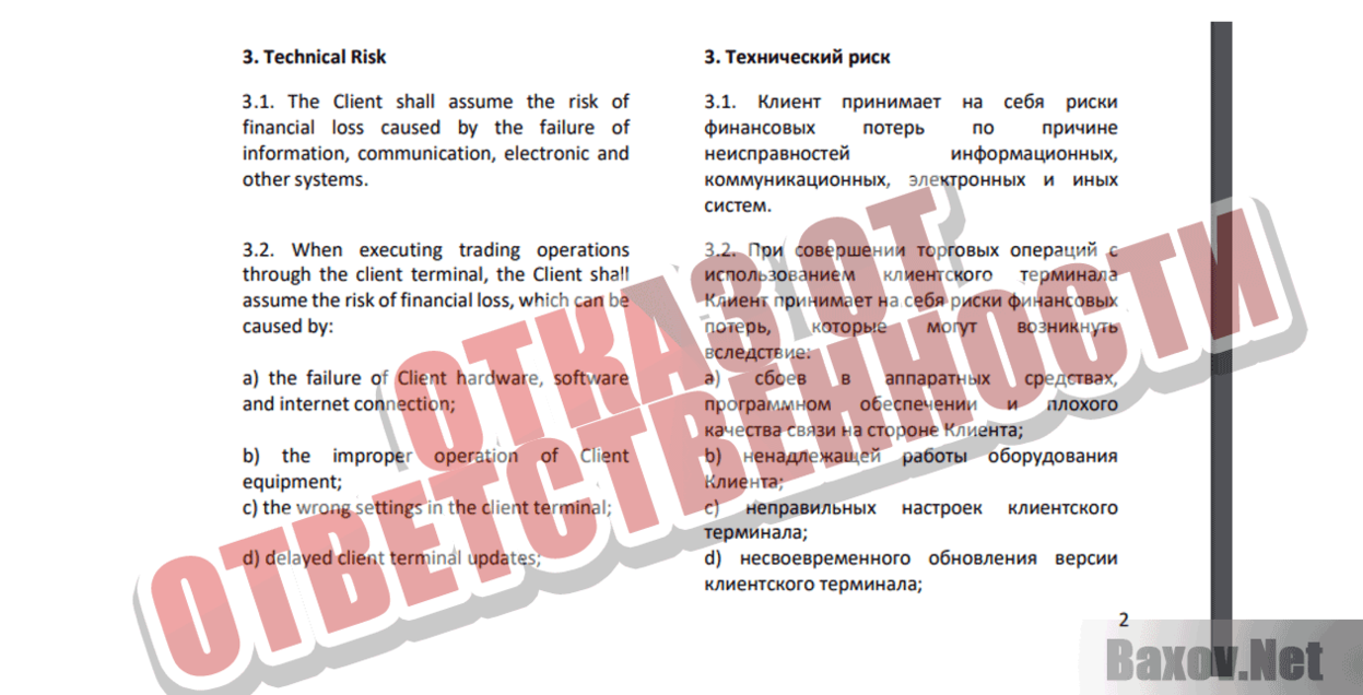 Welkron Отказ от ответственности