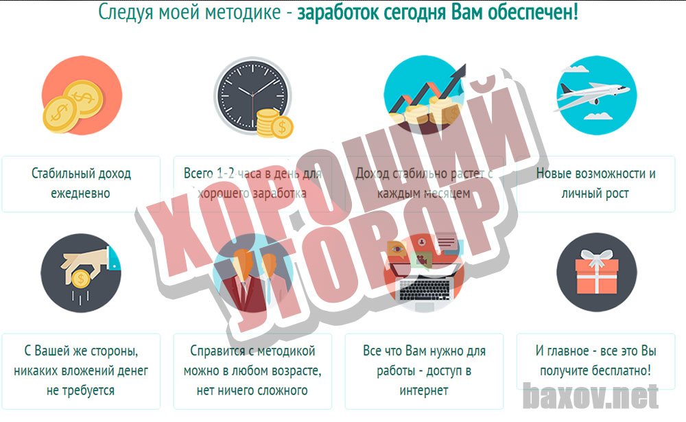 Новая, полностью рабочая методика заработка с условиями