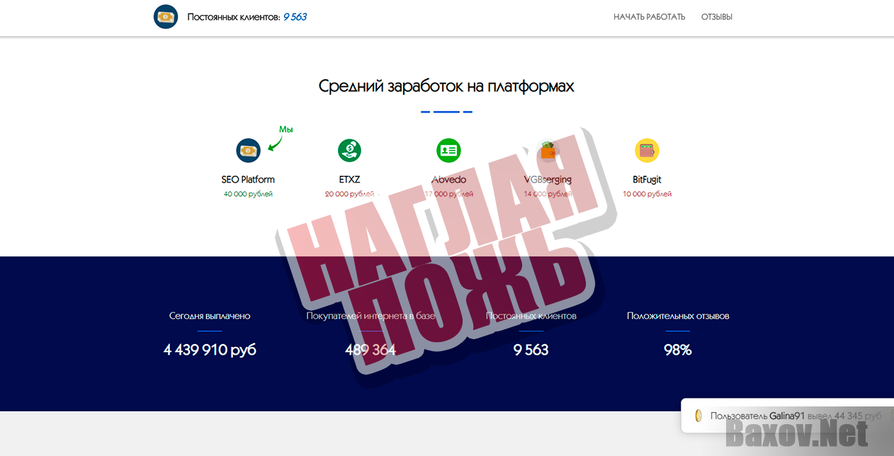 SEO Platform - наглая ложь