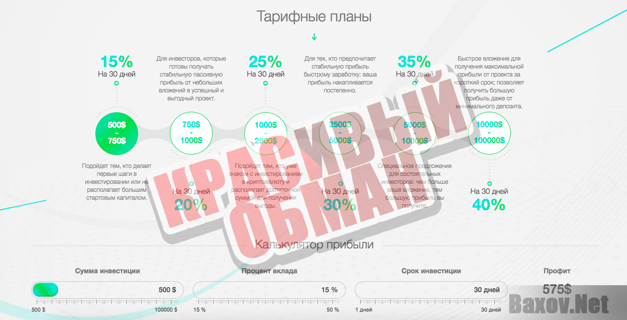 Bitcoin Crypto Trade - красивый обман