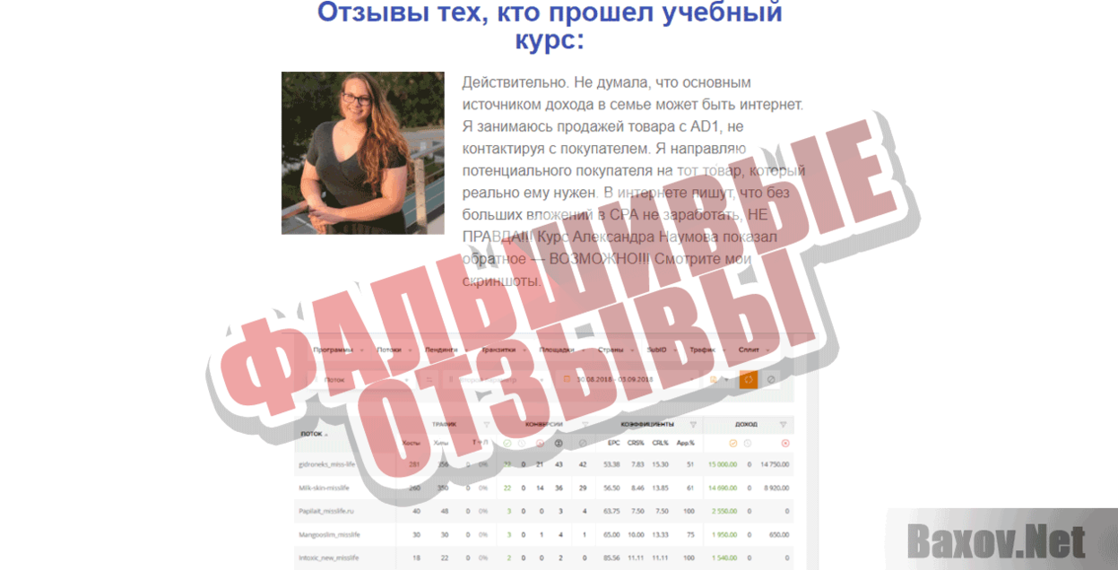 Автопоезд СРА Фальшивые отзывы