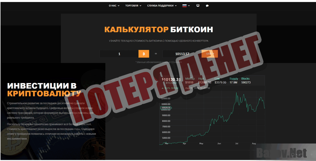 Traders Home Потеря денег