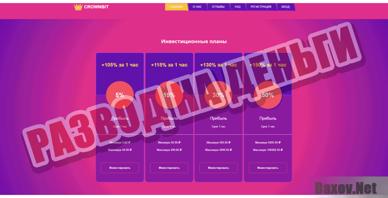 Crownbit Развод на деньги