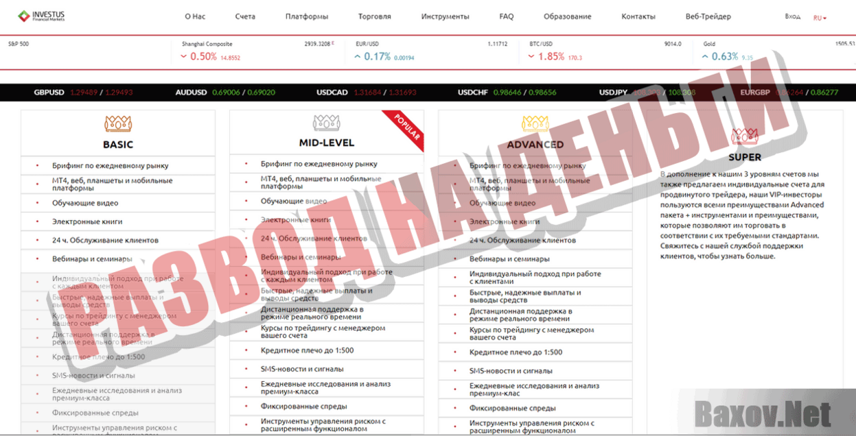 InvestusFM Развод на деньги