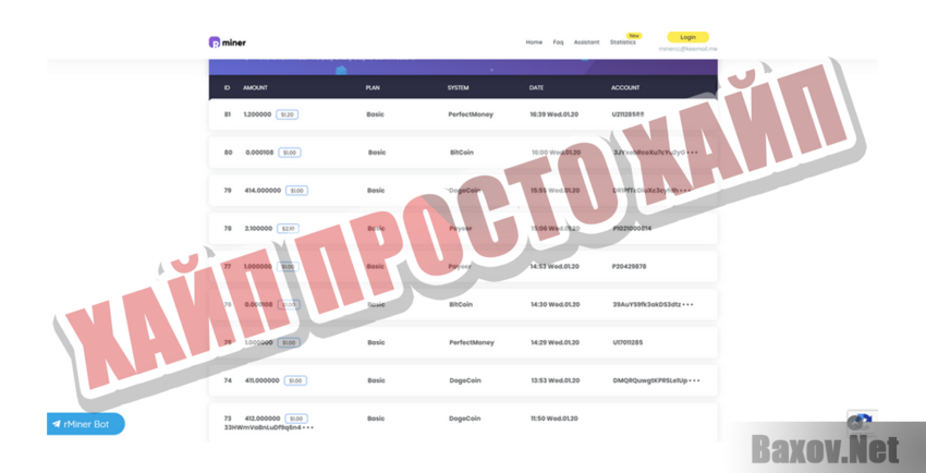 rMiner Хайп Просто хайп