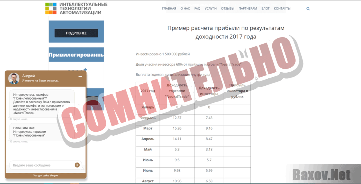 Интеллектуальные технологии автоматизации Сомнительно