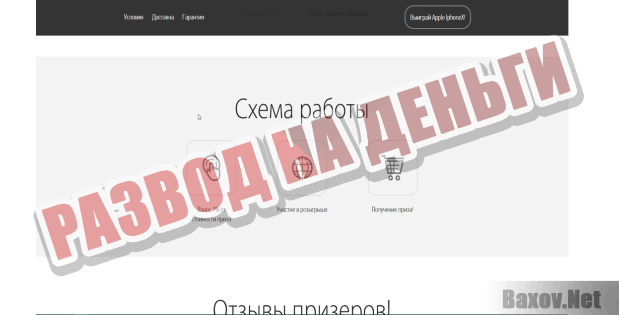 Выиграй iPhone X Развод на деньги