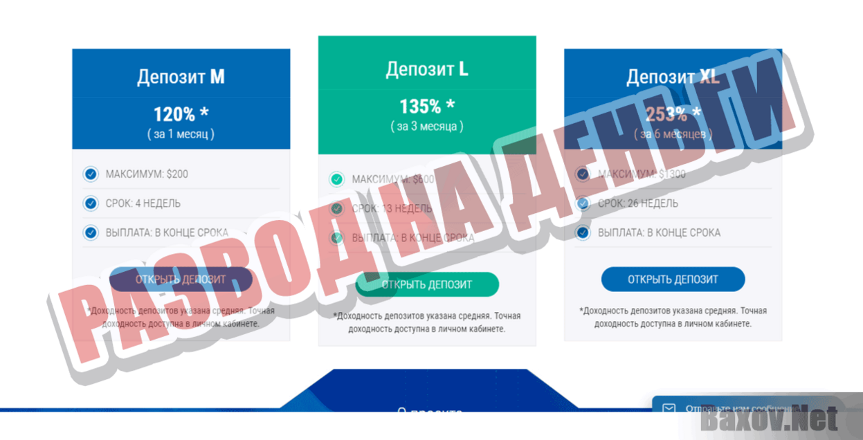 WiseDeposit Развод на деньги