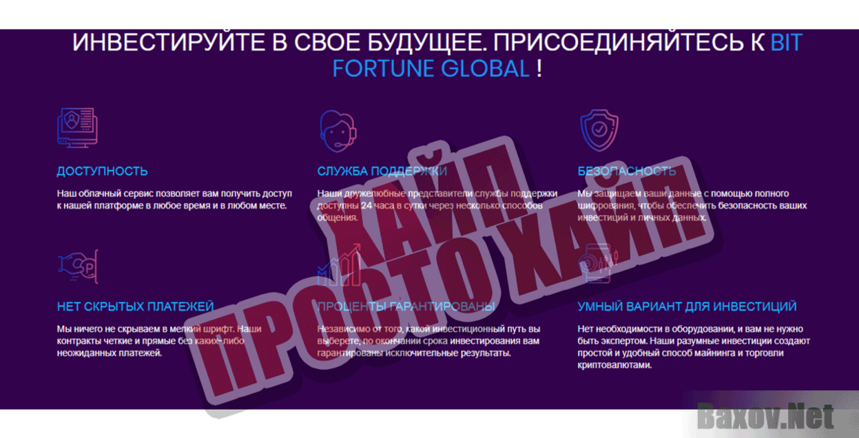 Bit Fortune Global Хайп Просто хайп