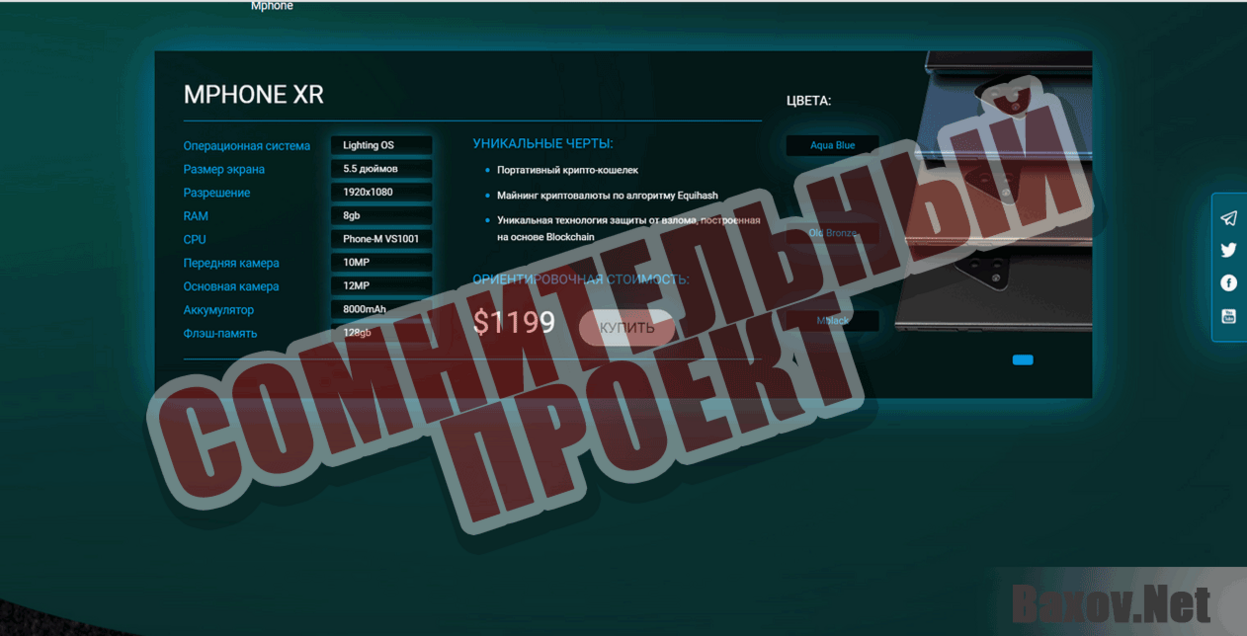 MPH ONE Сомнительный проект