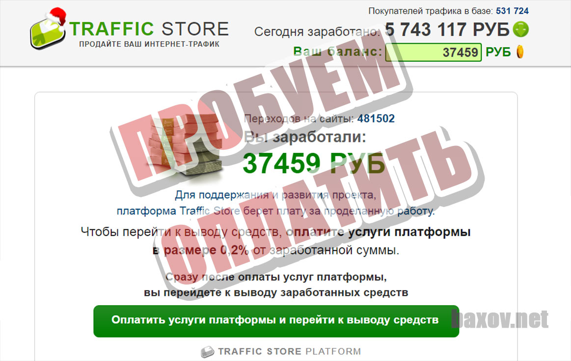 Traffic Store результат приятен глазу