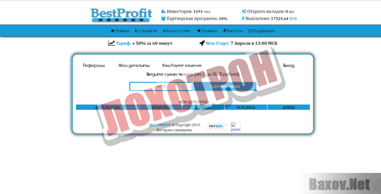 Best Profit Лохотрон