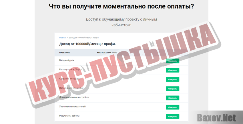 Доход от 100000₽ в месяц с профи Курс-пустышка