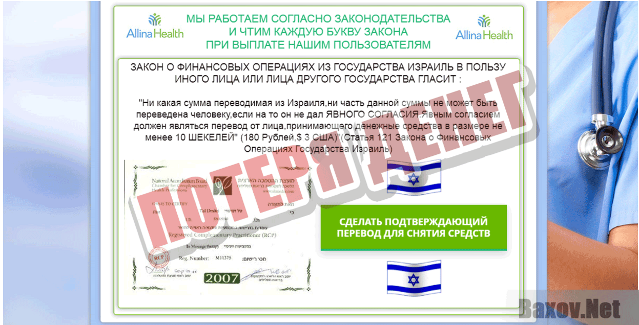 Опрос о потребностях в медицинском обслуживании  Потеря денег