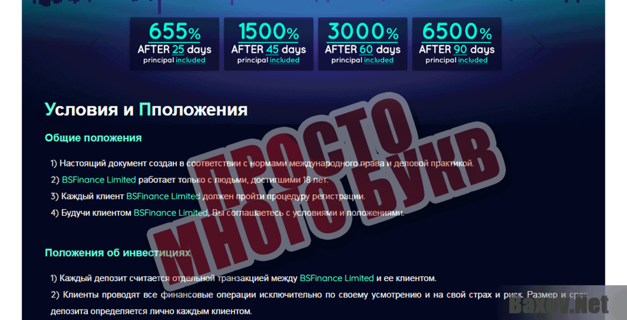 BSFinance Limited Просто много букв