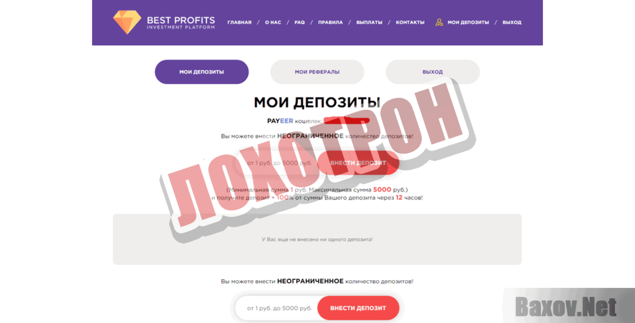 Best-Profits Лохотрон