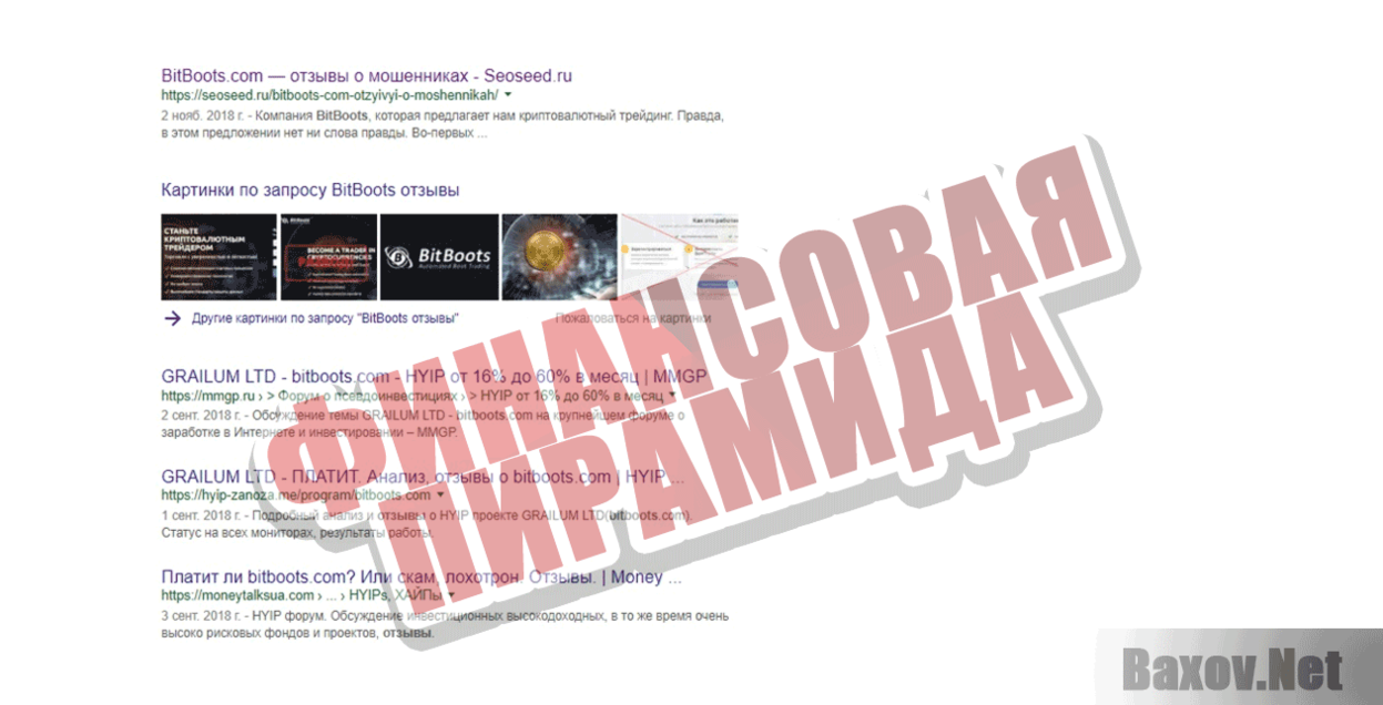 BitBoots Финансовая пирамида