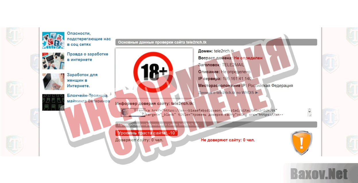 Tele2Email Информация о домене