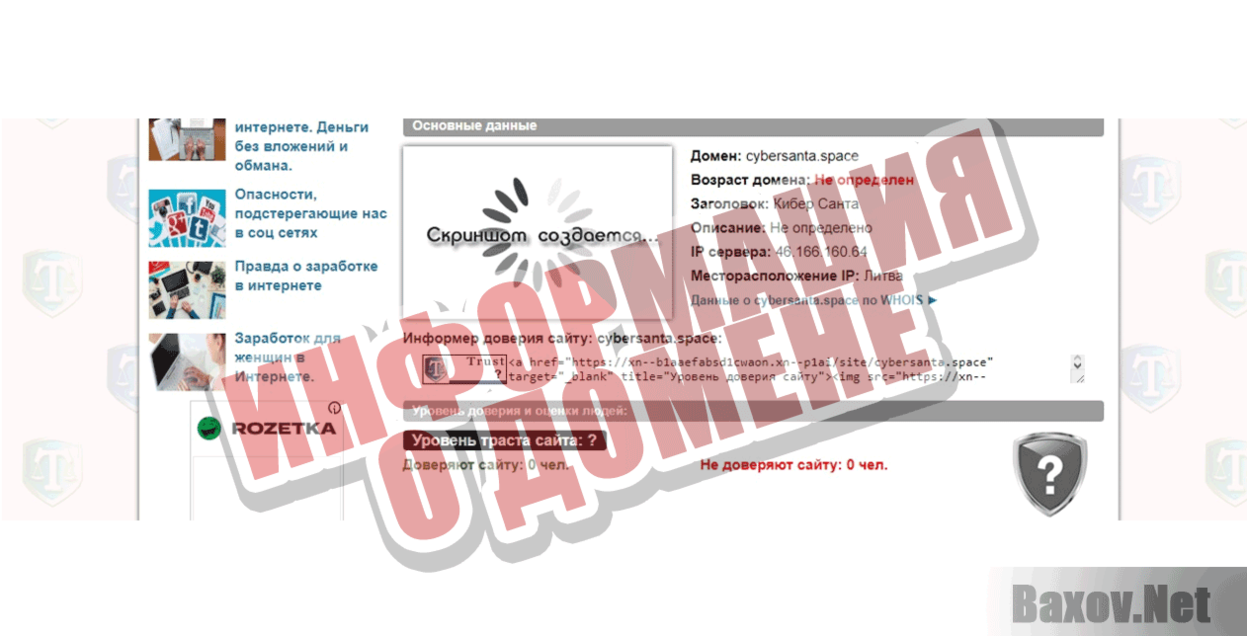 Кибер Санта Информация о домене