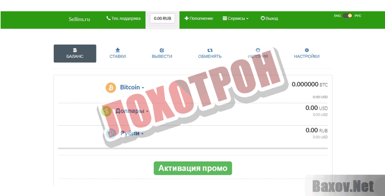 Sellins.ru Лохотрон