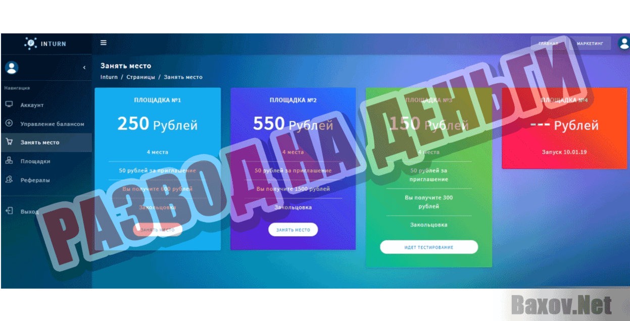 InTurn Community Развод на деньги