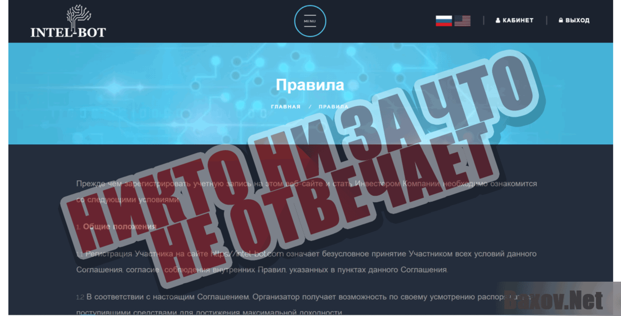 Intel Bot Никто ни за что не отвечает
