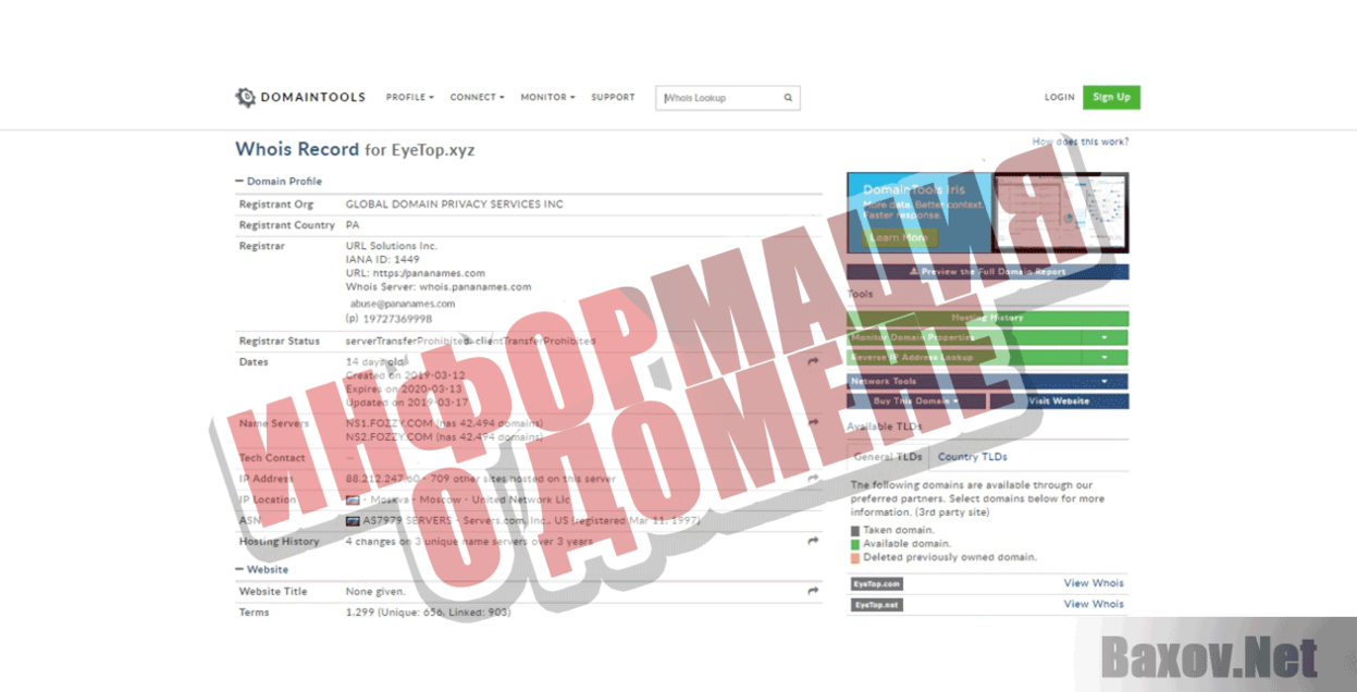 Deluxe Информация о домене