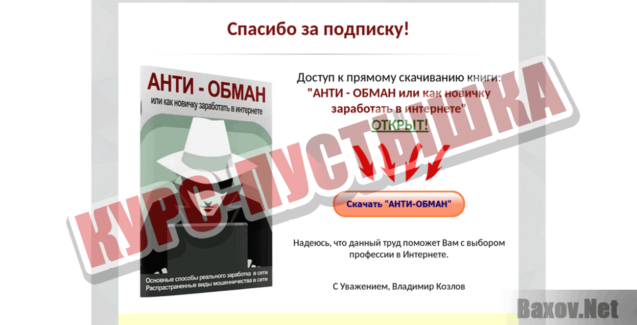 Как новичку заработать в интернете Пустышка