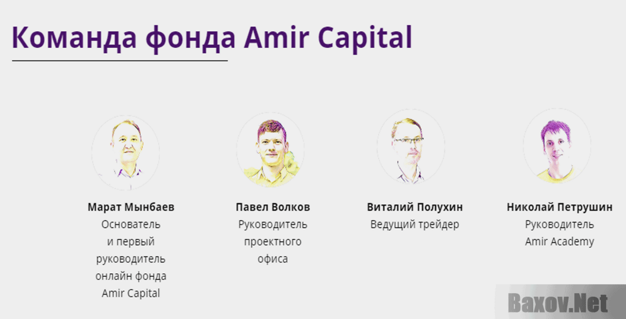 Amir Capital Команда фонда