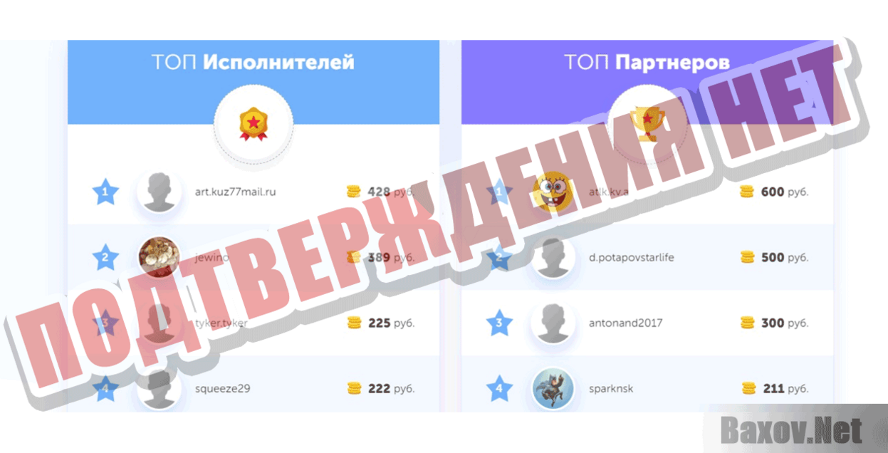 TaskPay Подтверждения нет