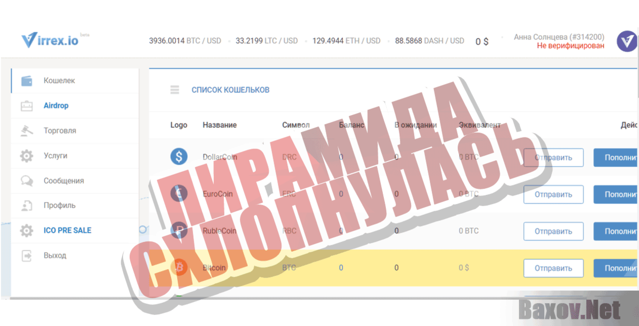 Virrex Пирамида схлопнулась