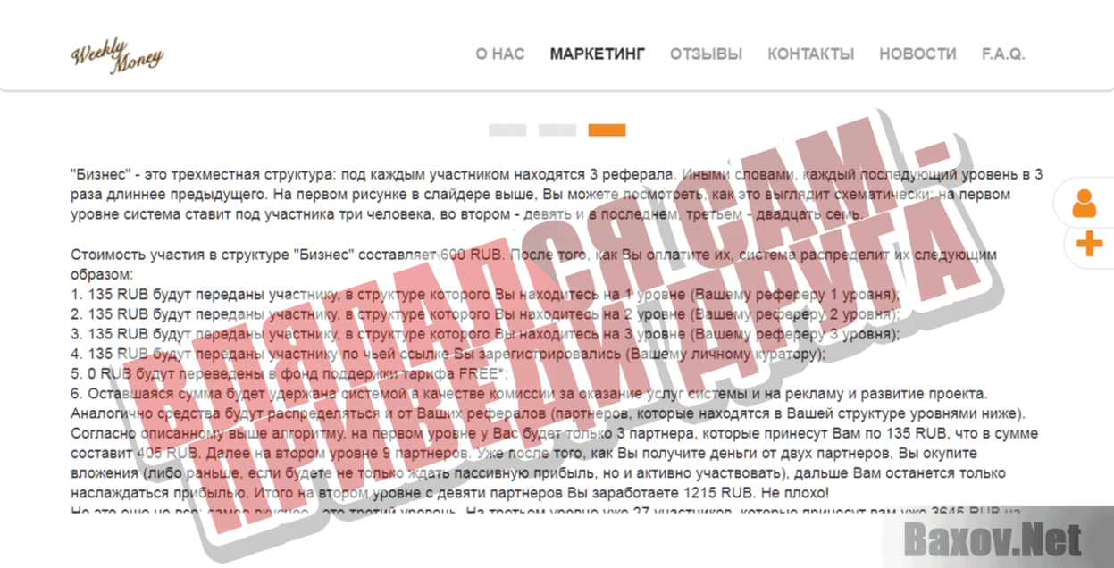 WeeklyMoney.pro Вляпался сам - приведи друга