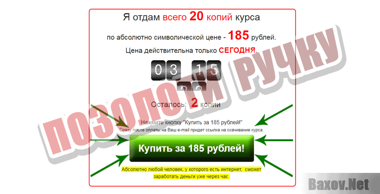 Технология заработка для пенсионеров в Америке Позолоти ручку