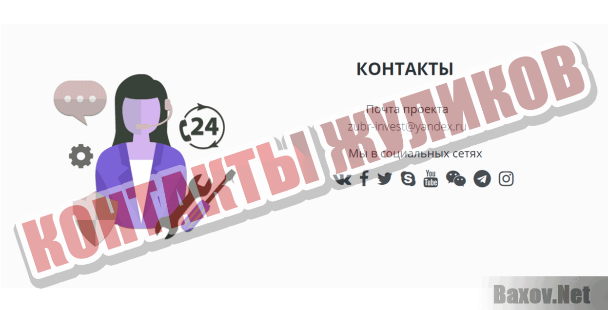 Zubr invest Контакты жуликов