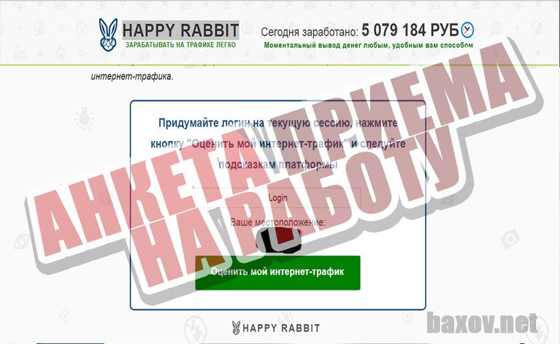 HAPPY RABBIT и оценка трафика