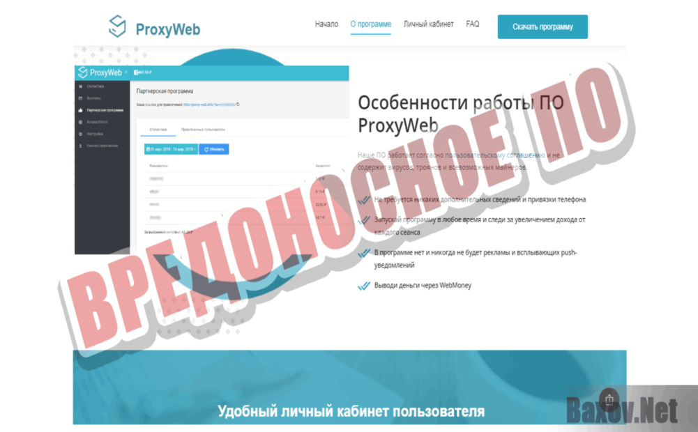 ProxyWeb Вредоносное ПО