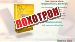 Новая, полностью рабочая методика заработка - лохотрон