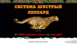 Система шустрый леопард - Лохотрон