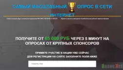 Самый масштабный опрос в сети интернет