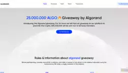 Giveaway Algorand отзывы и обзор. Развод, лохотрон или правда. Только честные и правдивые отзывы на Baxov.Net