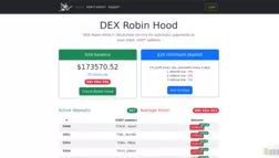 Dex Robin Hood отзывы и обзор. Развод, лохотрон или правда. Только честные и правдивые отзывы на Baxov.Net