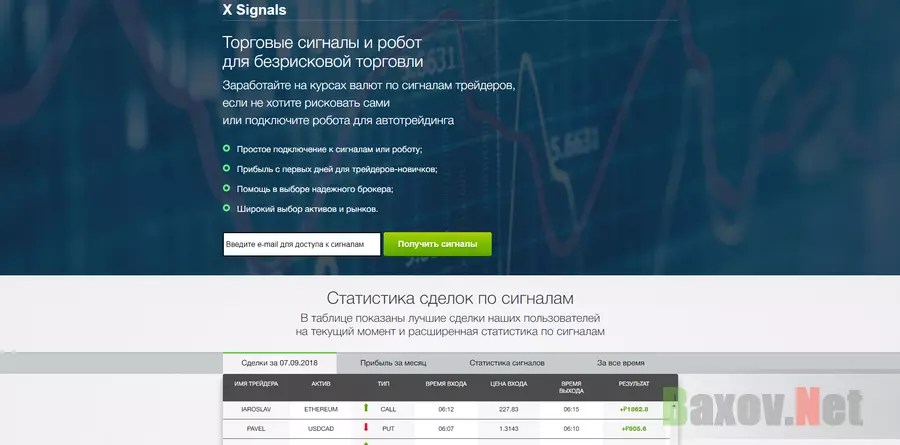 X Signals – лохотрон