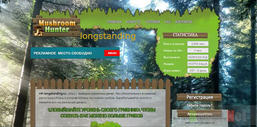 Mushroom Hunter - лохотрон