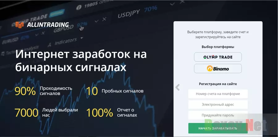 Allintrading - лохотрон