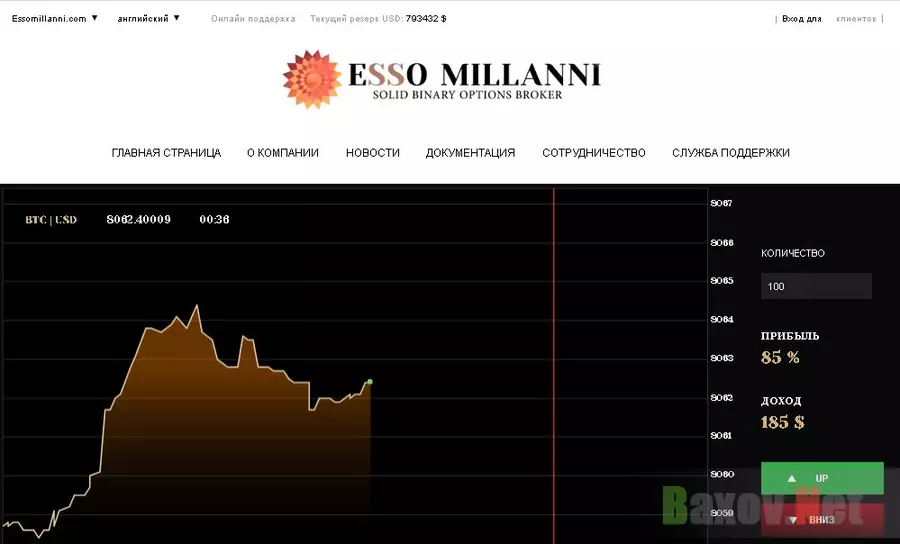 Фальшивый брокер Esso Millanni