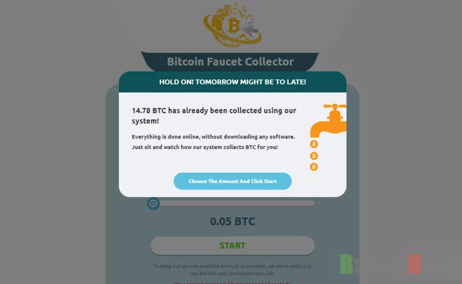 Bitcoin Faucet Collector