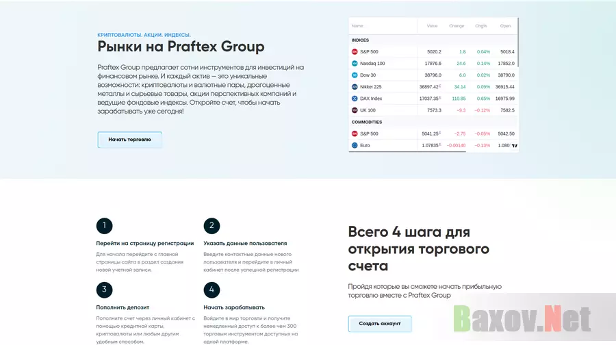 Praftex Group - лохотрон