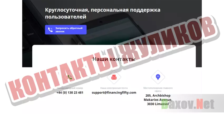 Financingfifty Контакты жуликов