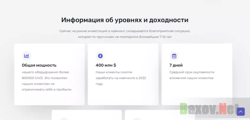 информация о доходности на сомнительном сайте